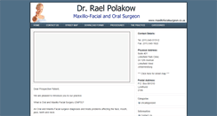 Desktop Screenshot of maxillofacialsurgeon.co.za